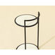 Parga 25 X 14 inch Black / Marble Look Outdoor End Table